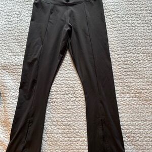 adidas Black Athletic Leggings with Slit